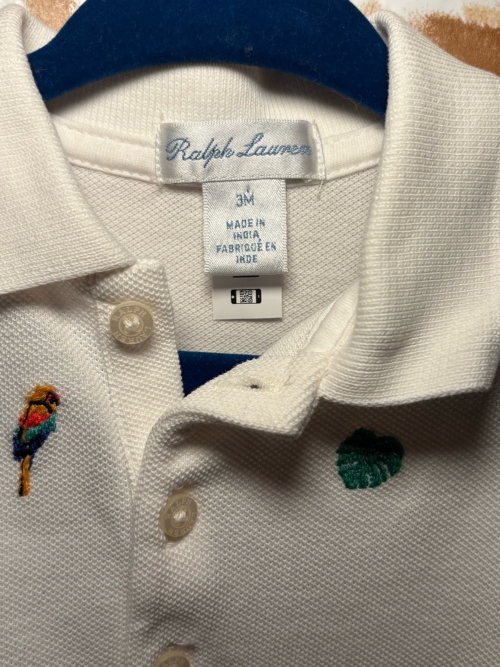 Ralph Lauren Cream Polo Dress with Tropical Embroidery - Picture 3 of 6
